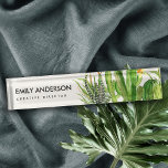 MODERN DESERT CACTUS FLORAL GARDEN WATERCOLOR デスクネームプレート<br><div class="desc">If you need any further customisation or any other matching items,  please feel free to contact me at info@yellowfebstudio.com</div>