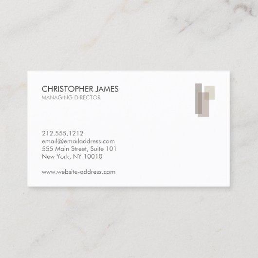 Modern Design Build Firm 名刺 (裏面)