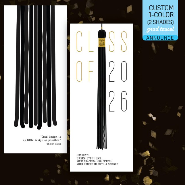 Modern Design Grad Announcement | Color-Editable (クリエイターアップロード済み)