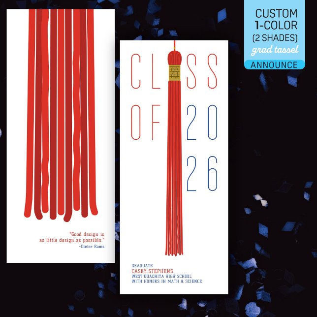 Modern Design Grad Announcement | Color-Editable (クリエイターアップロード済み)