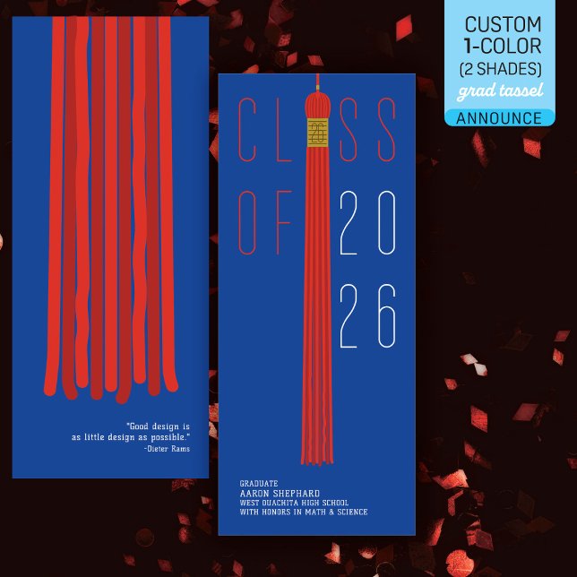 Modern Design Grad Announcement | Color-Editable (クリエイターアップロード済み)