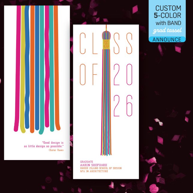 Modern Design Graduation Announcement | Color-Edit (クリエイターアップロード済み)