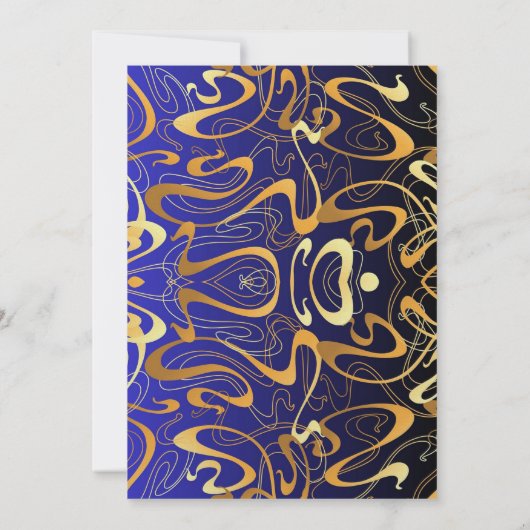 Modern Design Wedding Invitation 招待状 (裏面)