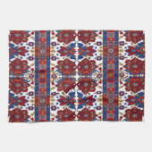 Modern designed inspired Serbian ethnic seamless キッチンタオル (横)