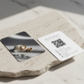 Modern Designer Jewelry Brand QR Code Card 名刺