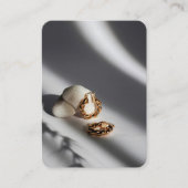 Modern Designer Jewelry Brand QR Code Card 名刺 (正面)