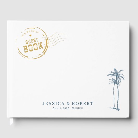 Modern Destination Wedding ゲストブック (正面)