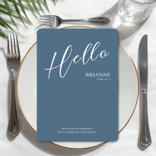 Modern Destination Wedding Place and Menu Card メニュー