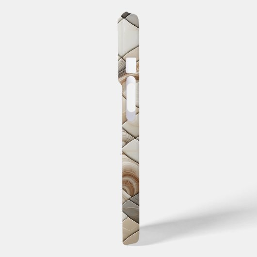 Modern Diagonal Marble Phone Case - Abstract Fluid Case-Mate iPhoneケース (裏面 / 左)