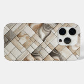 Modern Diagonal Marble Phone Case - Abstract Fluid Case-Mate iPhoneケース (裏面 (横))