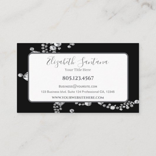 Modern Diamond Pattern 名刺 (裏面)