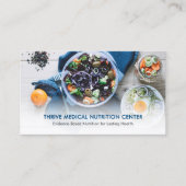 Modern Dietitian/Nutritionist QR Code Social Media 名刺 (正面)