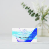 Modern Digital Sound Wave | Artistic Creative 名刺 (スタンド正面)