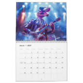 Modern Dino Days – A Year of Prehistoric Whimsy カレンダー (3月 2027)