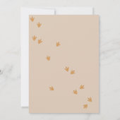 Modern Dinosaur Boy Birthday Party 招待状 (裏面)