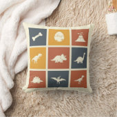 Modern Dinosaur Icon Grid クッション (ブランケット)