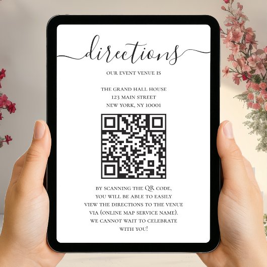 Modern Directions Digital Maps With QR Code カード