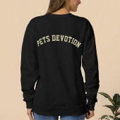 Modern DIY Animal Pet Lovers Cat Mom Besties Black スウェットシャツ