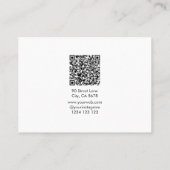 Modern DJ & Festival Organizer Card with QR Code 名刺 (裏面)