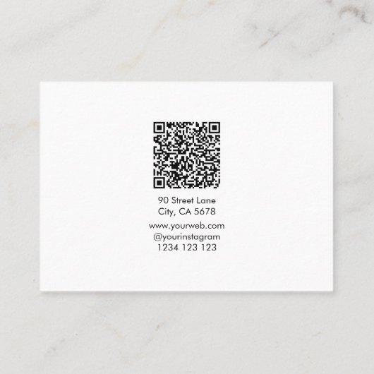 Modern DJ & Festival Organizer Card with QR Code 名刺 (裏面)