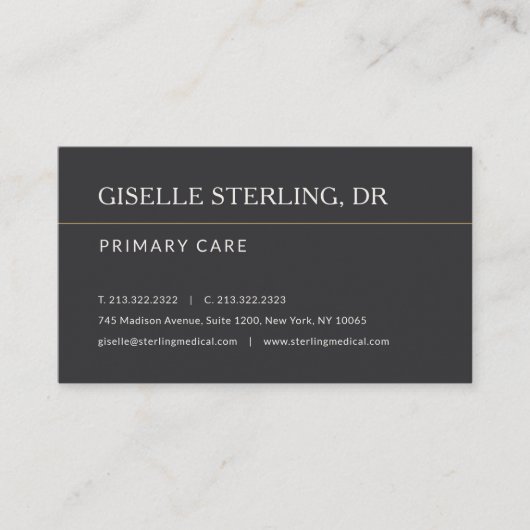 Modern Doctor Office Appointment Reminder 名刺 (正面)