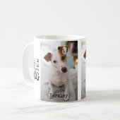 Modern Dog Pet Quote Photo Template Mug コーヒーマグカップ (正面左)