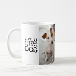 Modern Dog Pet Quote Photo Template Mug コーヒーマグカップ