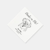 Modern Dog Wedding Cocktail Napkins  スタンダードカクテルナプキン (角)