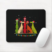 Modern Dogs 60s 70s 80s Style Funny Dogs Christmas マウスパッド (マウス)