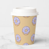 Modern Donuts Pattern With Name 紙コップ (裏面)