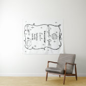 Modern doodle Graduation Welcome Sign タペストリー (インサイチュ(横))