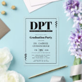Modern DPT Doctor of Physical Therapy Graduation アクリル招待状 (インサイチュ (ウェディング))