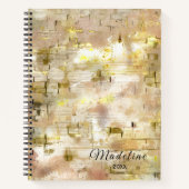  Modern drawing  elegant pattern spiral ノートブック (正面)