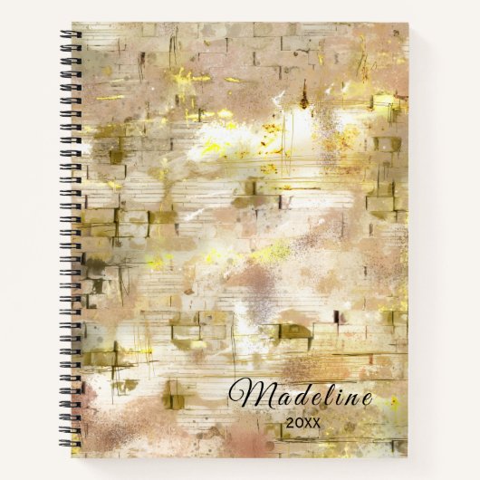  Modern drawing  elegant pattern spiral ノートブック (正面)