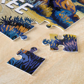 Modern Dreamlike Joshua Tree Mojave Desert Hiking ジグソーパズル (側面)