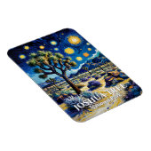 Modern Dreamlike Joshua Tree Mojave Desert Hiking マグネット (右側)