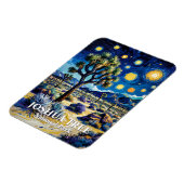 Modern Dreamlike Joshua Tree Mojave Desert Hiking マグネット (左側)