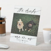 Modern Drink Are On Us Pet Photo 台座サイン (インサイチュ)