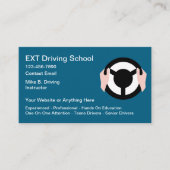Modern Driving School Business Cards Design 名刺 (正面)