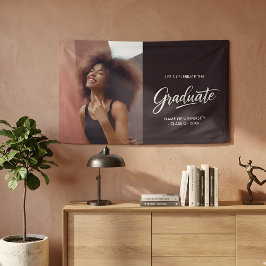 Modern Dual-Sided Photo Graduation Party 横断幕