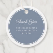 Modern Dusty Blue Boy First Communion フェイバータグ (裏面)