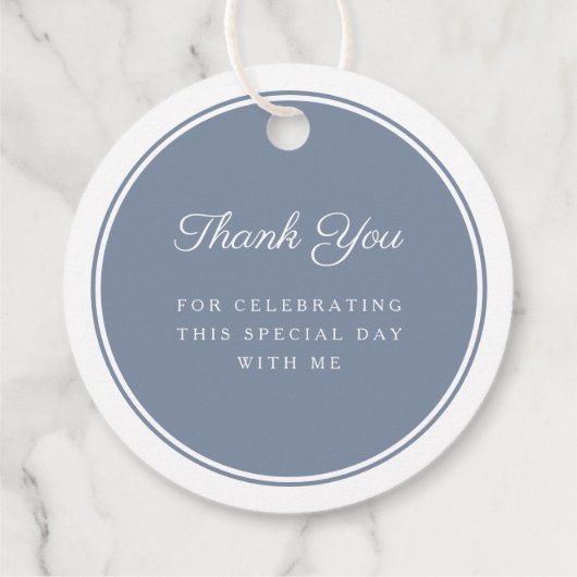 Modern Dusty Blue Boy First Communion フェイバータグ (裏面)