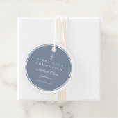 Modern Dusty Blue Boy First Communion フェイバータグ (インサイチュ)