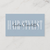 Modern Dusty blue Hair Stylist Professional 名刺 (正面)
