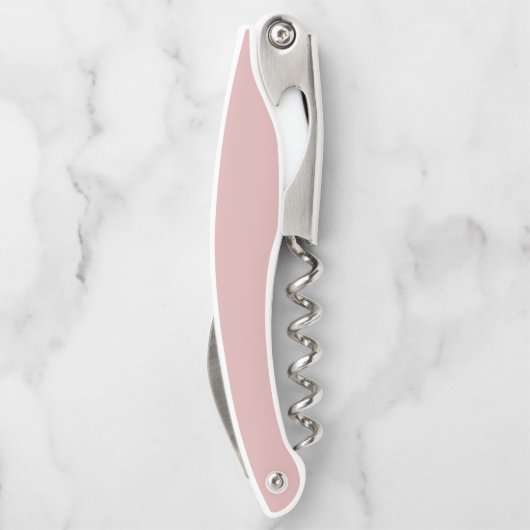 Modern Dusty Pink Minimalist Wedding ソムリエナイフ (裏面)