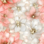 Modern dusty rose and gold 70th birthday wrap ラッピングペーパー