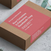 Modern Dusty Rose Soap Packaging Label ラベル