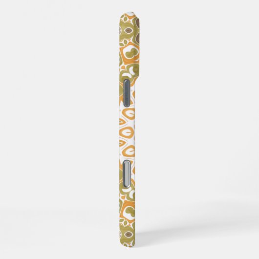 Modern Earth Tone Mandala Pattern iPhoneケース (右側面)
