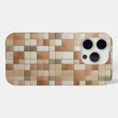 Modern Earth Tone Mosaic Phone Case - Abstract  Case-Mate iPhoneケース (裏面 (横))