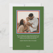 Modern Earthy Bold Year Blocks Happy New Year シーズンカード (裏面)